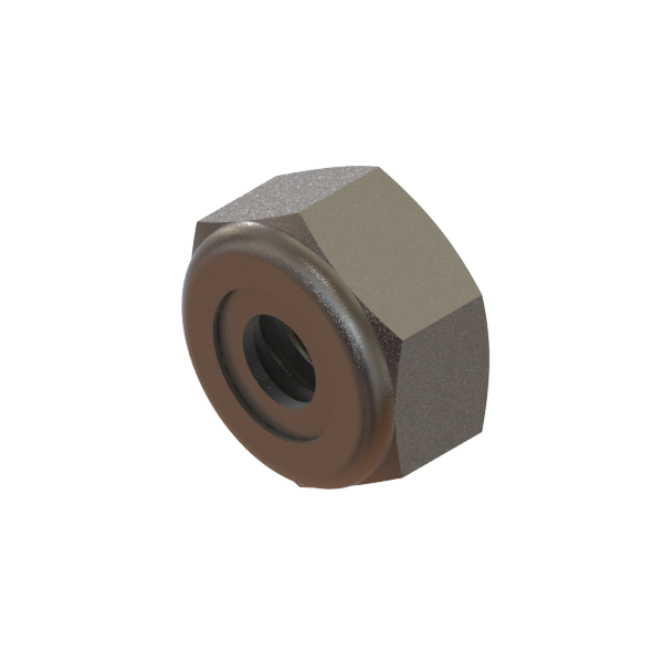 FAST-558 Nut #6-32 Hex Nylon Lock SS