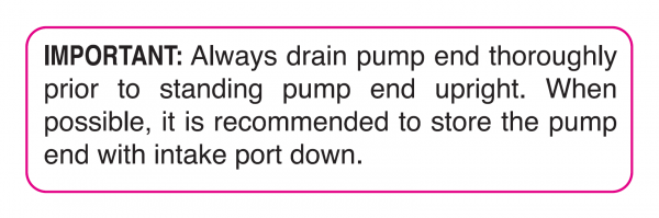 DECAL-43 Important to Drain Pump End Decal