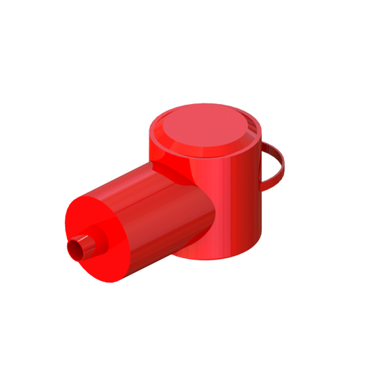 PART-456 Battery Boots 8-2GA Red