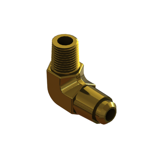 PART-169 Elbow 1/4" Tube (SAE 45°) to 1/8" NPT