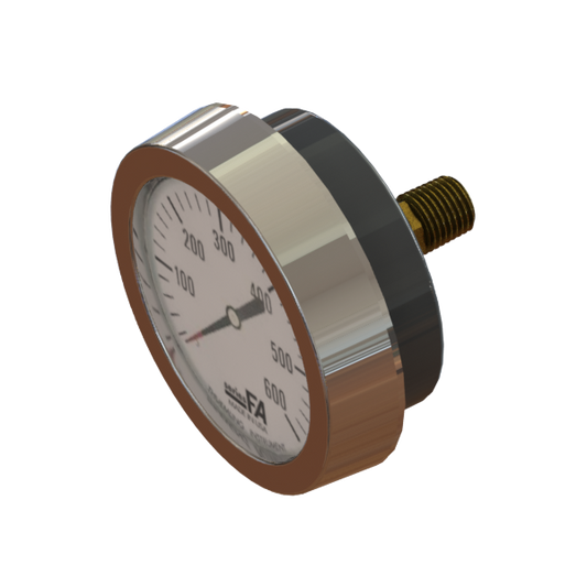 2-1/2" Gauge Liquid Filled Panel Mount