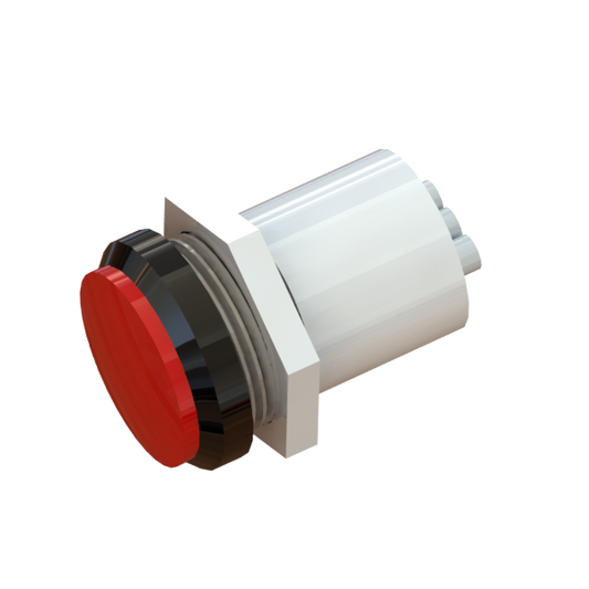 PART-377 LED Pnl Mt 11/16" 12V WT Red