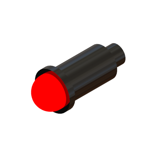 PART-455 Red LED Indicator 12V, 1/2" Hole