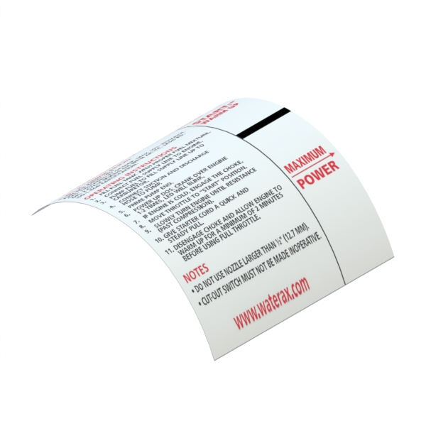 A-4030 Decal on Carburetor Shroud