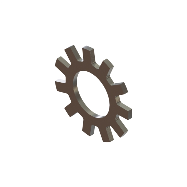 12-79 Lockwasher #10 External Tooth Zinc