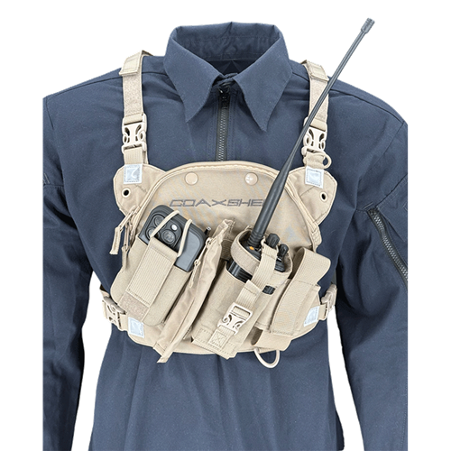 RCP-1 Pro Radio Chest Harness, Desert Tan
