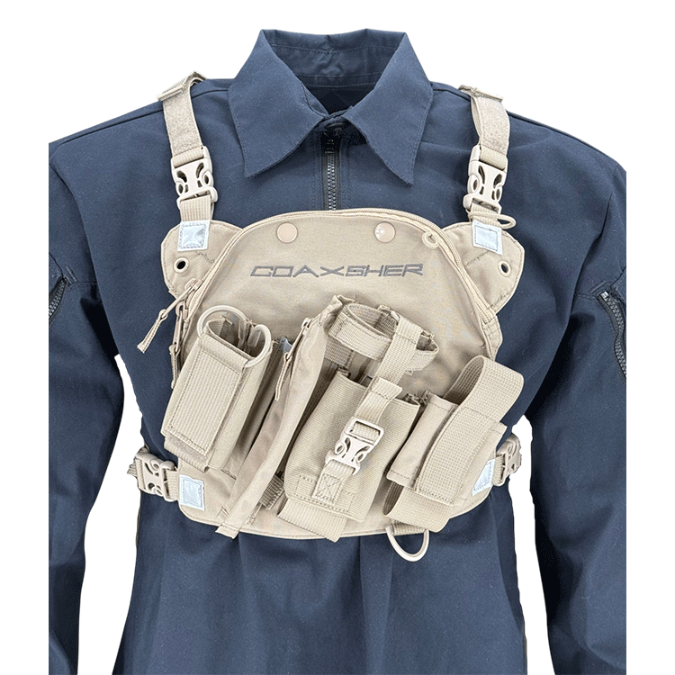 RCP-1 Pro Radio Chest Harness, Desert Tan